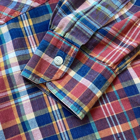RARE Men’s RAGZ Plaid Shirt Snap Up Front OOAK Vintage VTG Size Large L - Picture 5 of 10